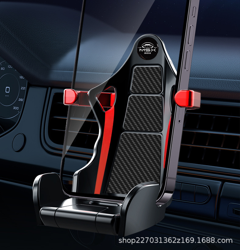 2026 New Racing Seat Car Universal Mobile Phone Creative Holder Navigation Air Vent Mount