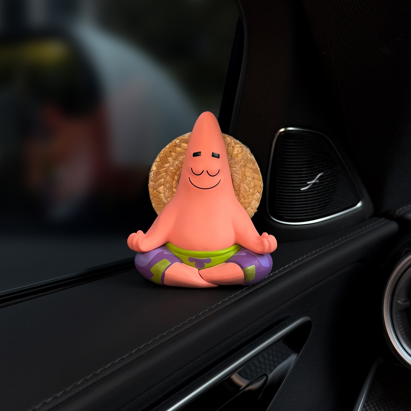 Calm down and Enjoy the Journey with Patrick Star Car Glasses Holder, a Creative and Cute Car Accessory for Women