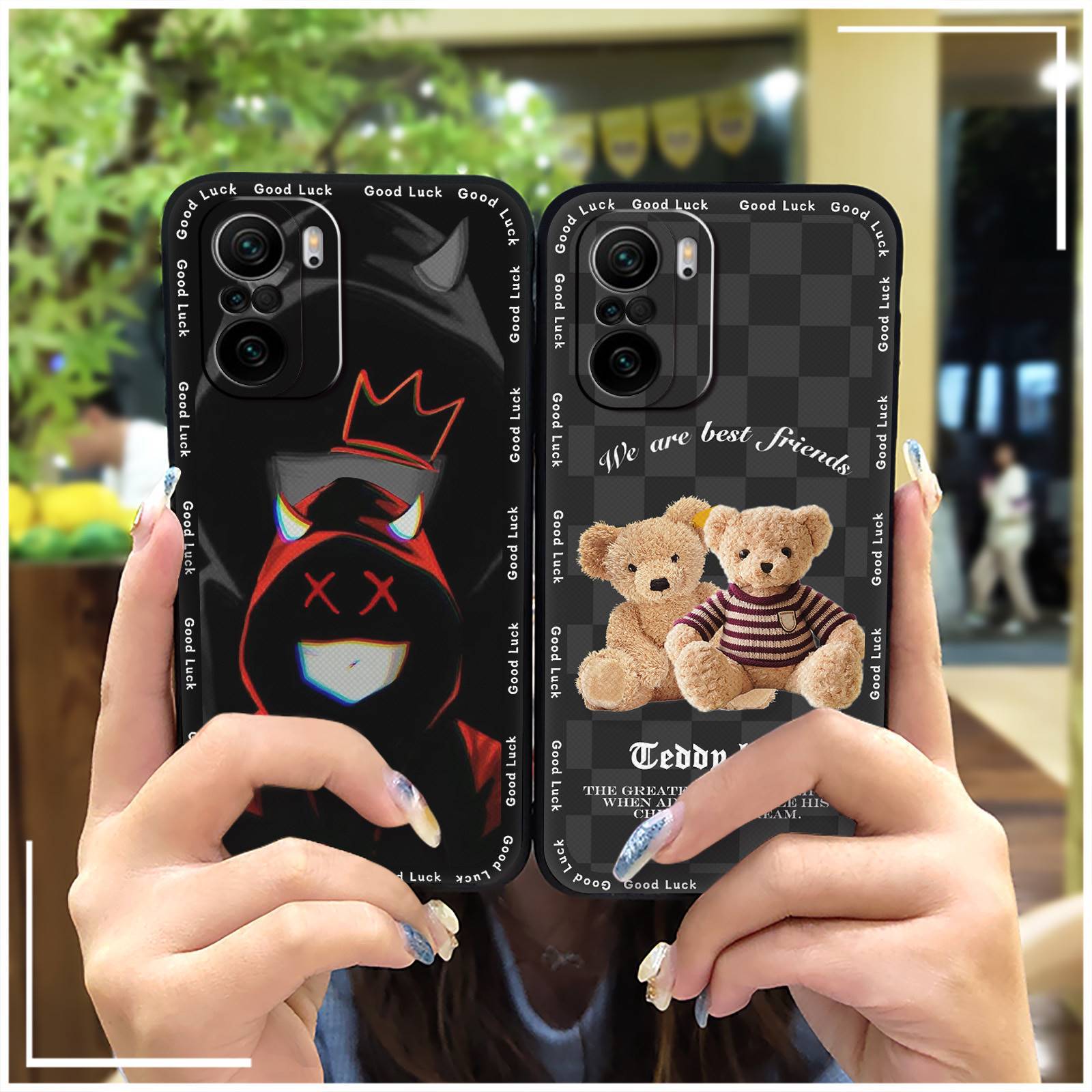 For Xiaomi Mobile Phone Case Funny Couple New Silicone Soft Case Simple Female Animation Heat Dissipation Fun Youth