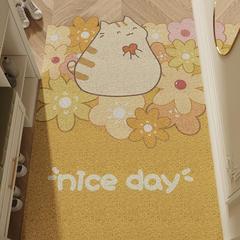 入戶門墊卡通PVC絲圈地墊門口內外蹭腳墊防滑進門可裁剪家用墊子