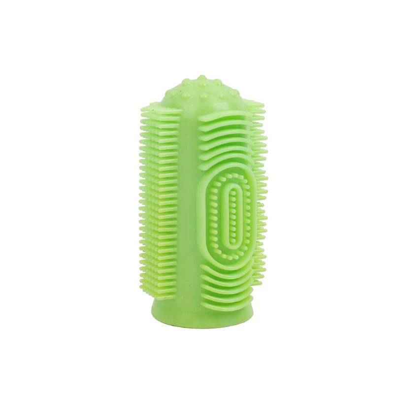 Cepillo de dientes de dedo de venta en caliente transfronteriza cepillo de dientes de dedo de 360 grados cepillo de dientes de perros y gatos limpio cepillo de dientes de limpieza oral