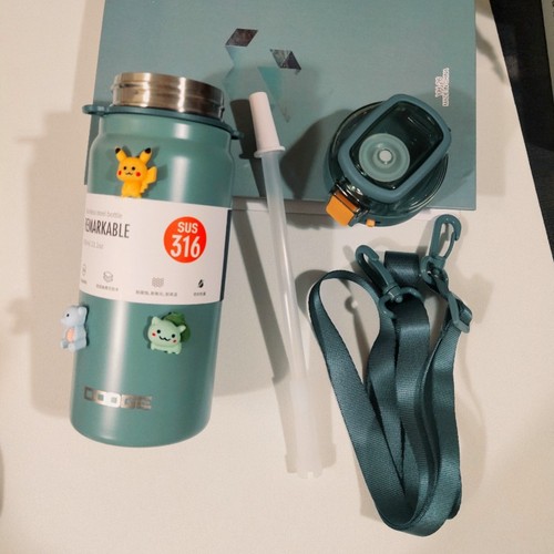 Shile Dodger Sports Insulated Cup 316 Stainless Steel Large Capacity Car Water Cup Men and Women's Cold and Hot Water Kettle 