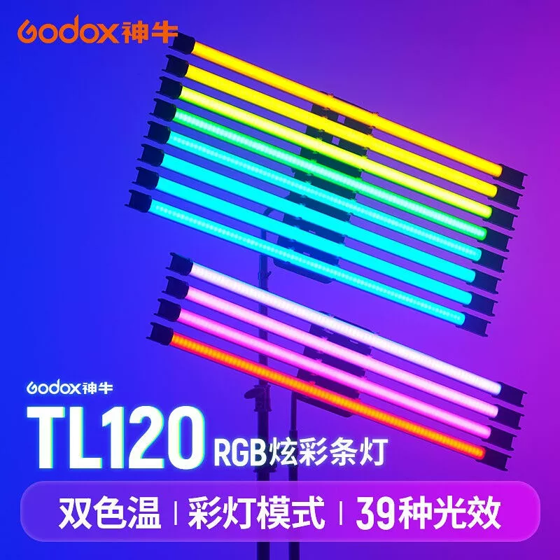 Godox God Cow TL120 световая палка, заполняющий LED свет для фотографии, ледяная лампа, креативный RGB ручной свет для съемки