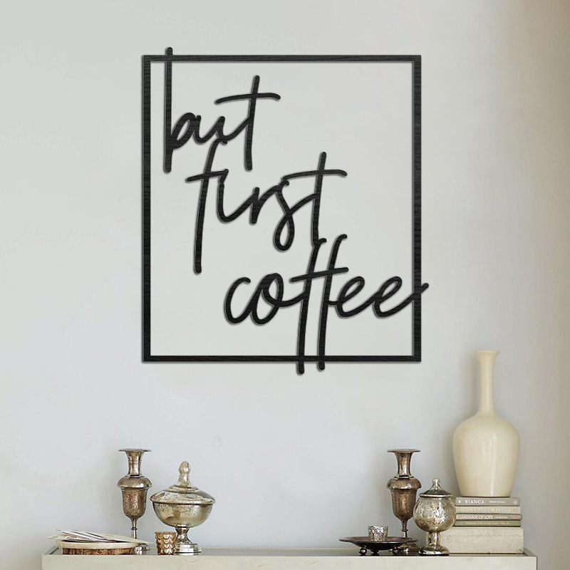 Cafe Corridor Gallery Kitchen Restaurant Wall Logo Personalized Wooden Home Wall Decoration Wall Sticker