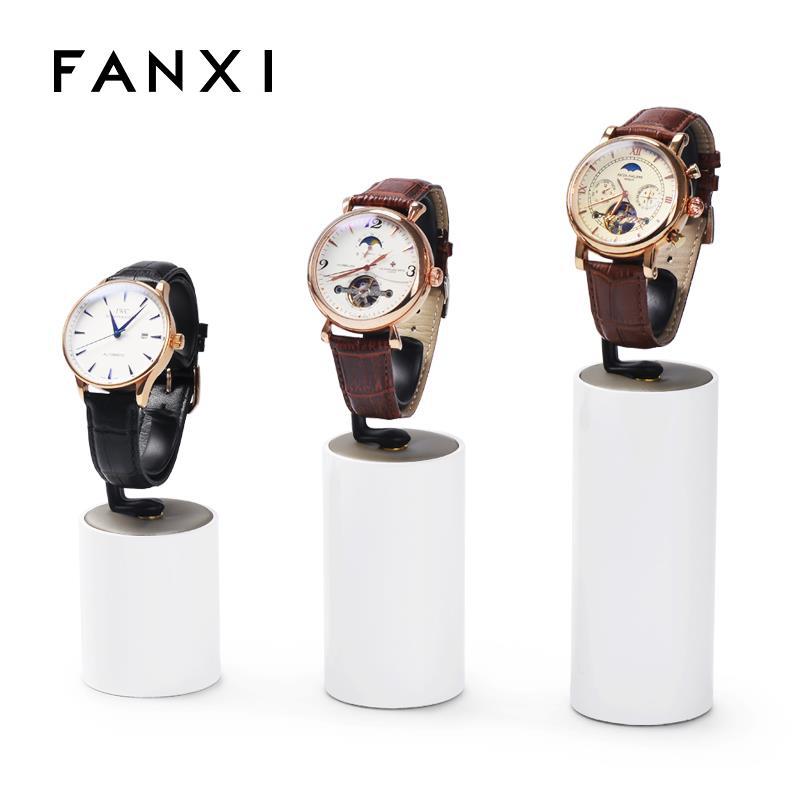 【凡西】新款手表展示架白色轻奢手表托 创意圆柱形腕表展示架