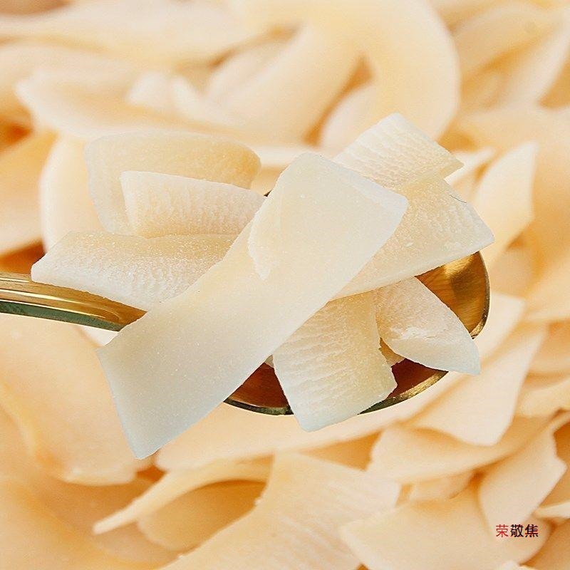 海南産ココナッツチップ500gインスタント焼きココナッツ肉いっその薄切りココナッツの実乾燥ココナッツの角50g|undefined