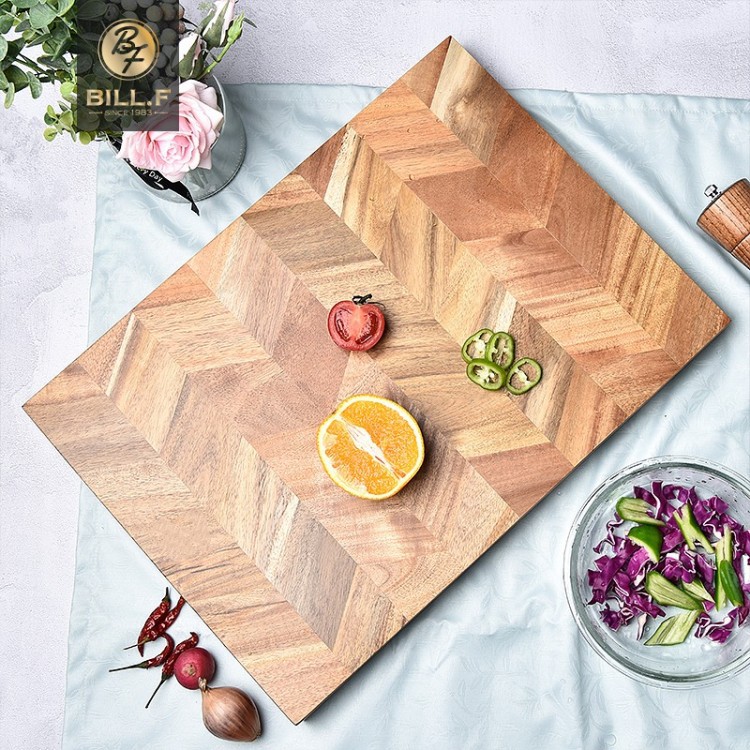Acacia wood cutting board solid wood cutting board household cutting rectangular cutting board knife board high-end kitchen panel fruit cutting board