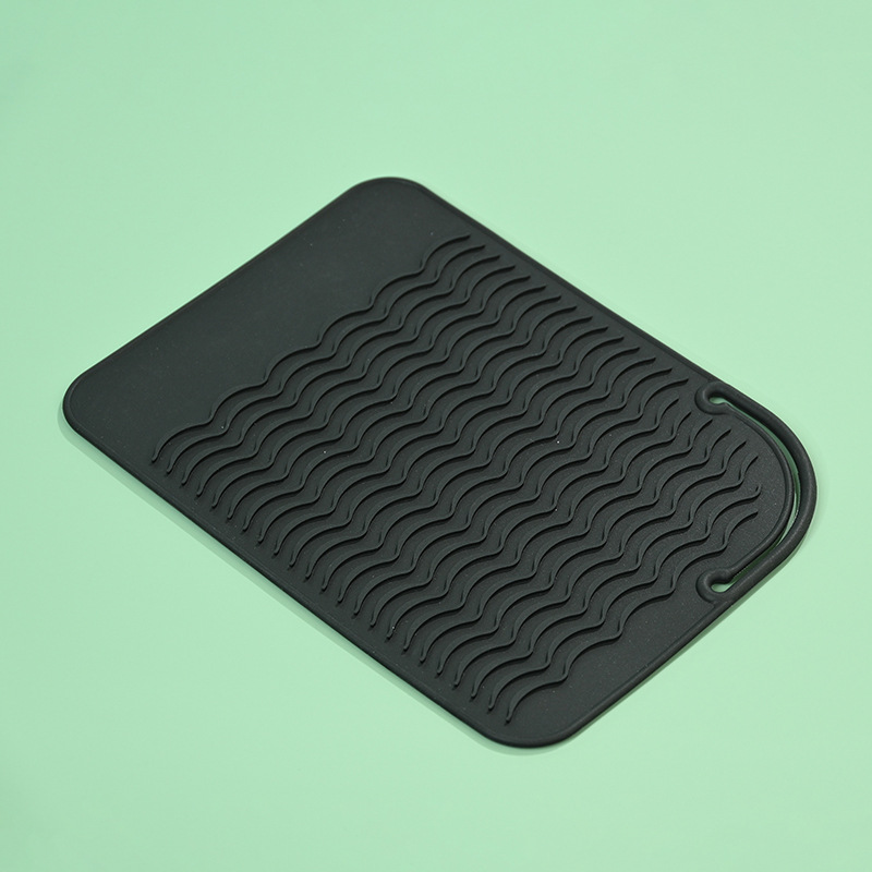 실리콘 미용 단열 매트 블랙 23*16.5CM