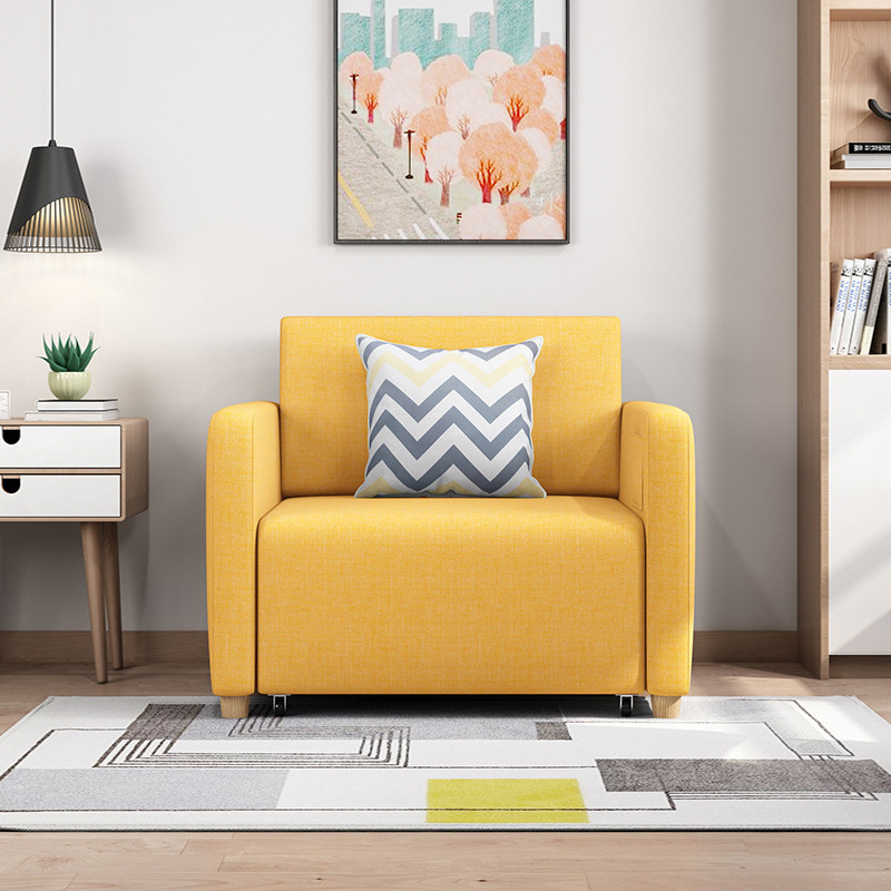 Sofá cama de una sola persona plegable pequeño estudio de la oficina almuerzo sofá silla multifunción sofá cama
