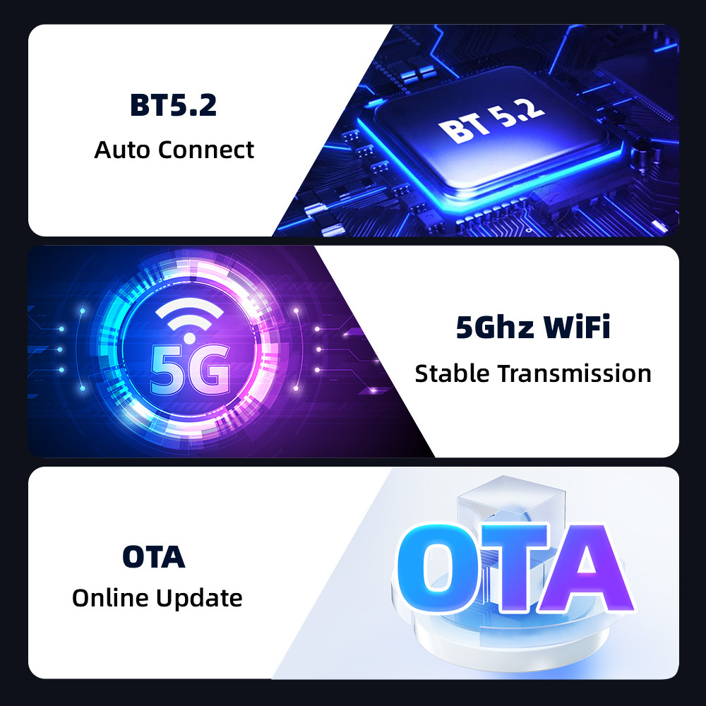 Cross-Border Wireless Carplay Conversion Box with Automatic Reconnection Without Dropping the Connection, Siri Activation, High-Definition Screen Projection, Manufacturer Wholesale