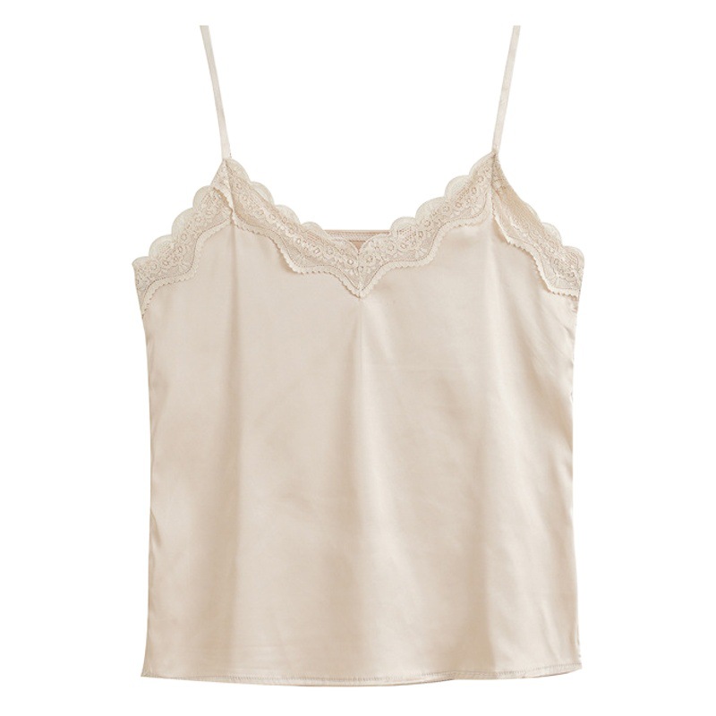 Camisola de manga corta para mujer, novedad de verano 2025, top ajustado con cuello en V de encaje para usar como prenda exterior, capa base elegante.