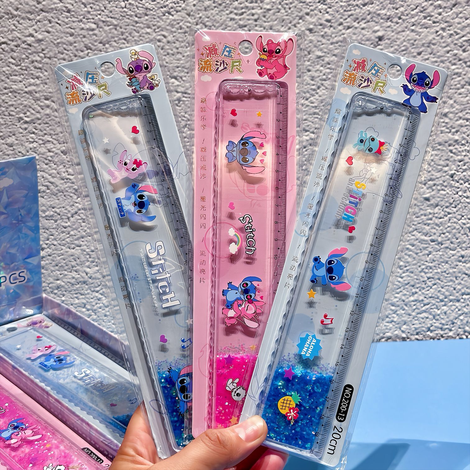 20cm dibujos animados reglas de reducción de presión reglas de escala escala de ondas reglas de altura de la cara estudiantes papelería mayorista