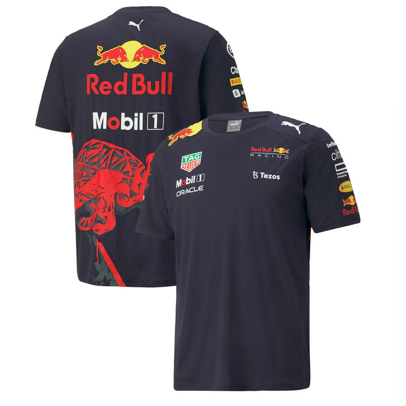 F1 レーシングバイクスーツライディング Tシャツ通気性速乾ラウンドネック半袖 Tシャツオフロードワークシャツ|undefined