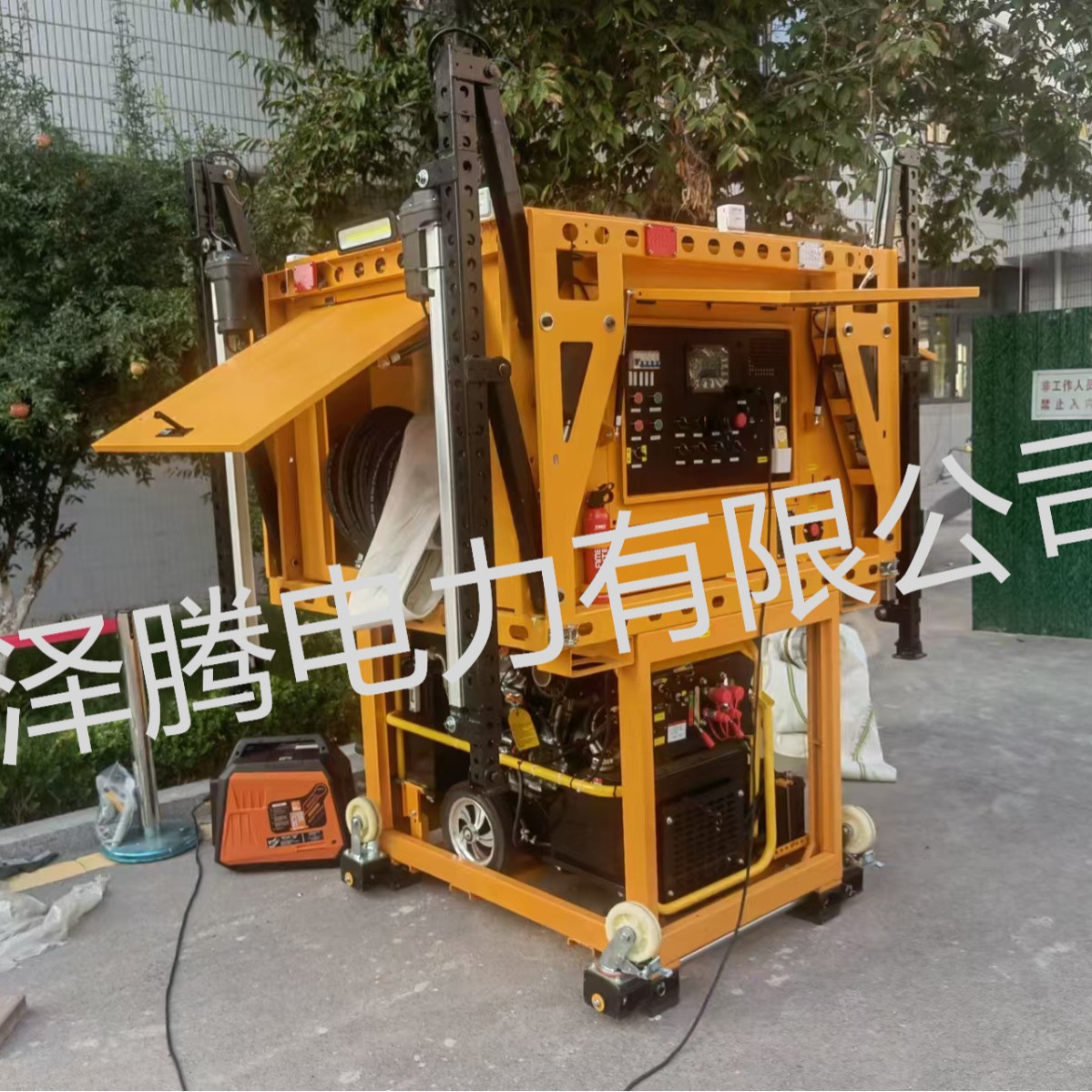 自装卸排水方舱 排水发电照明泵站泽腾电力应急防汛 皮卡车载专用