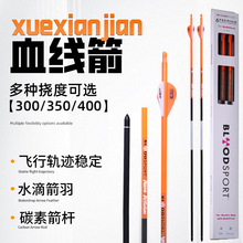 血线纯碳箭支复合两用弓用箭支多挠度6支/盒滑轮弓碳素箭弓箭箭支