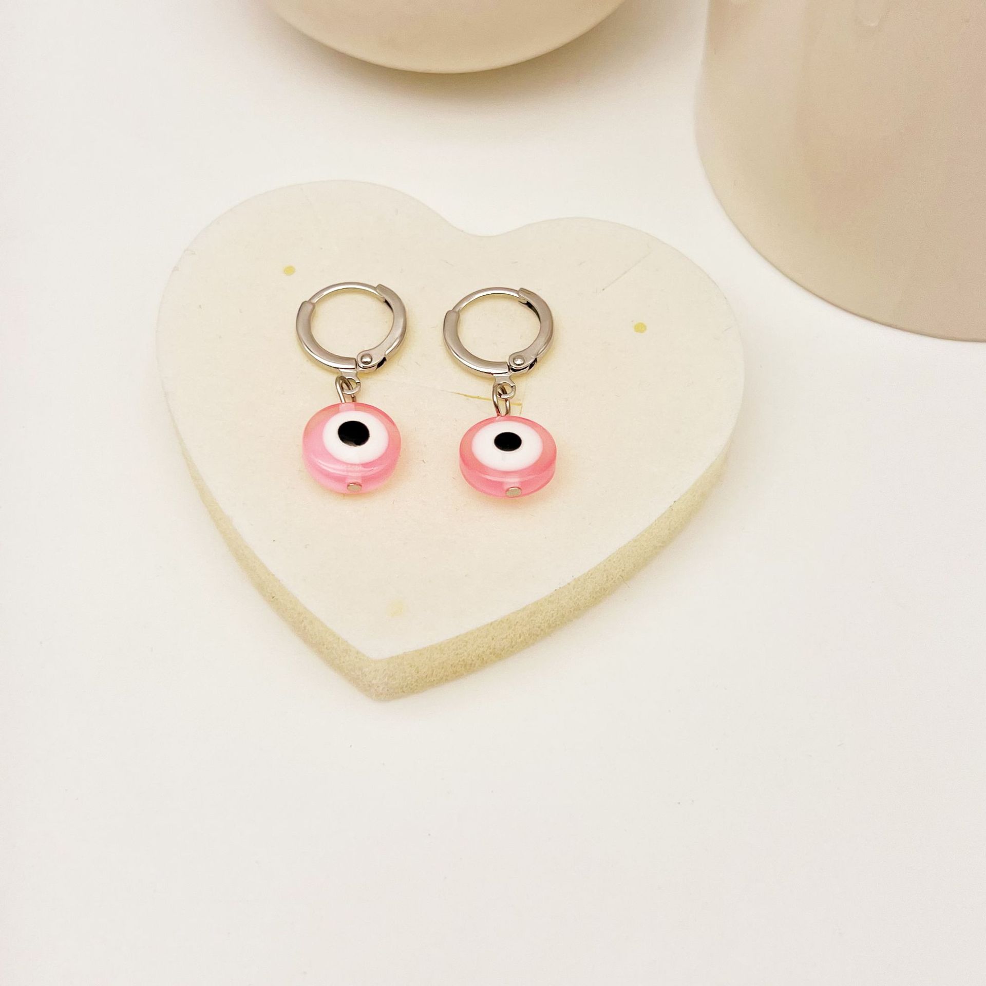 Retro Devil's Eye Resin Metal Women's Drop Earrings 1 Pair display picture 2