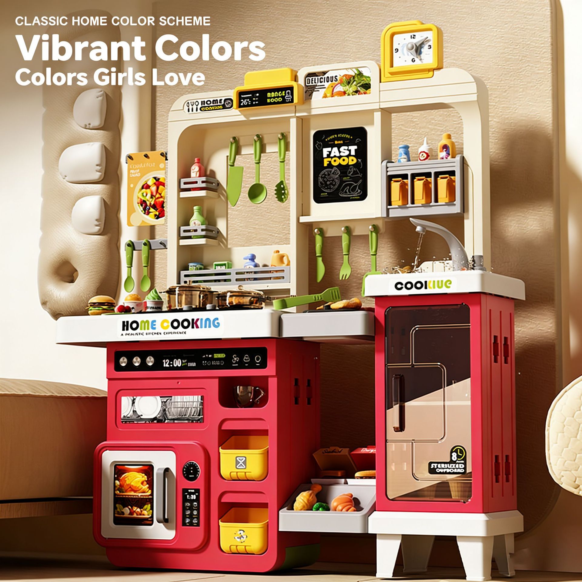 Productos explosivos transfronterizos para niños, juguetes de cocina para niños y niñas, bebés, cocinar, cocinar,