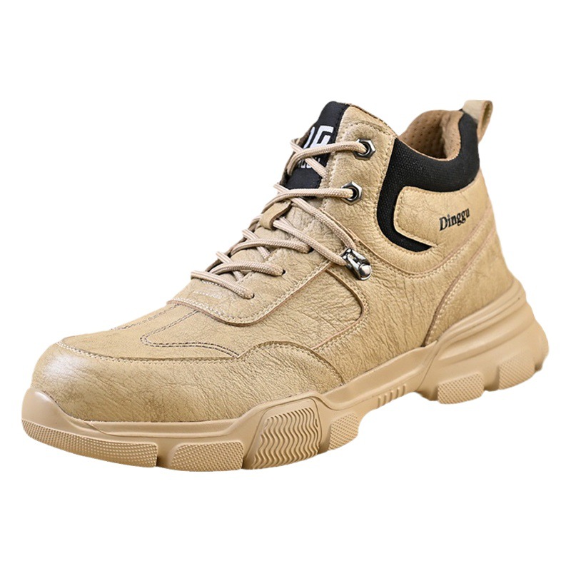 Zapatos de seguridad transfronterizos anti-Smashing anti-piercing puntera de acero trabajo desodorante Fondo suave cuatro estaciones zapatos de seguridad ligeros fábrica al por mayor