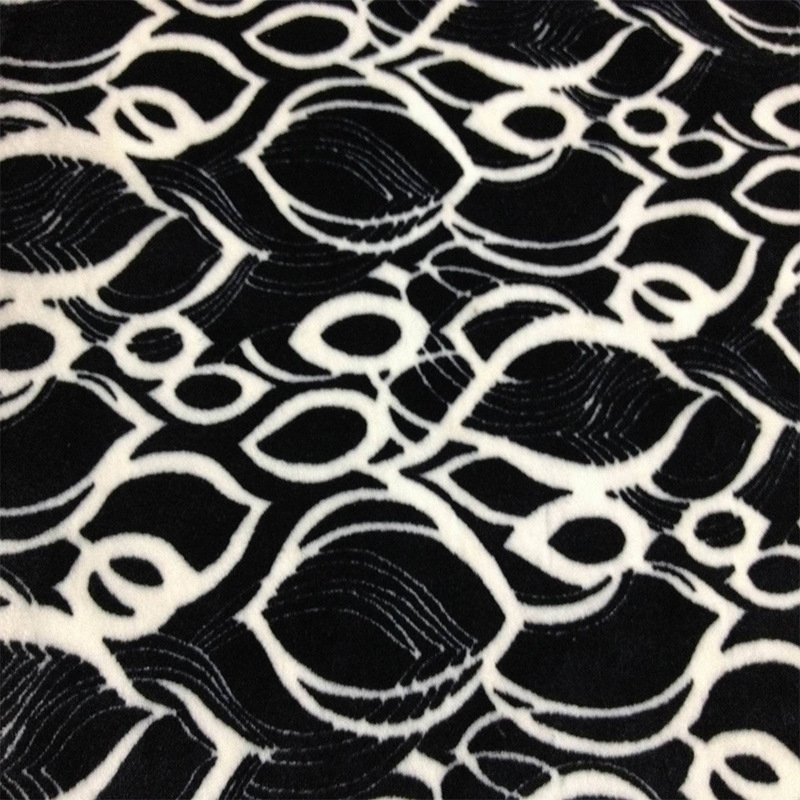 涤氨混纺不倒绒 珍珠绒印花复合不倒绒 棉衣服装用布毛毯围巾用布