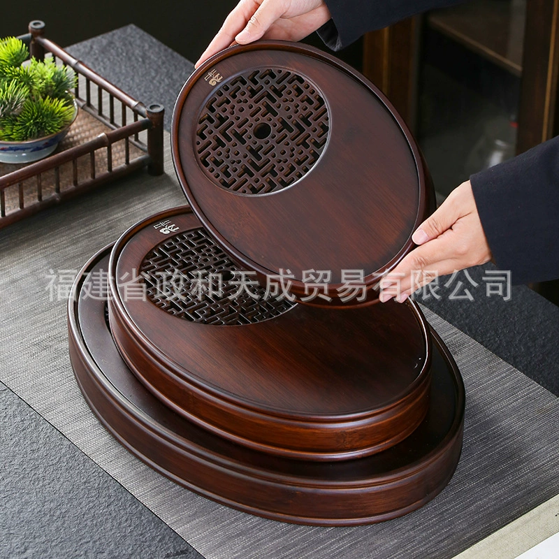 Tea set house small tea tray water storage small mini -small bamboo bamboo simple bamboo simple dry foam table one or two use tea table