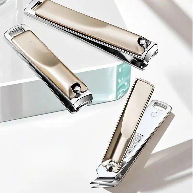 【Available for delivery in Xinjiang】Simple 2026 model nail clippers, anti-splash nail scissors, household nail clippers, angled scissors tool