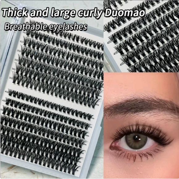Поддельные (набор)lashes Hanli Hanqi сериия — корейский стиль кластерных ресниц, несколько стилей (наборы для наслоения)