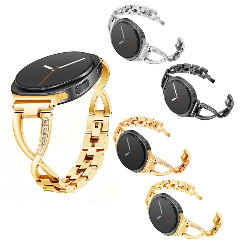 Suitable for Samsung Watch Galaxy Watch89 Metal Large Fork-Shaped Chain-Type Women's Watch Strap 2025 New Model Suitable for Samsung Watch Galaxy Watch89 Metal Large Fork-Shaped Chain-Type Women's Watch Strap 2025 New Model