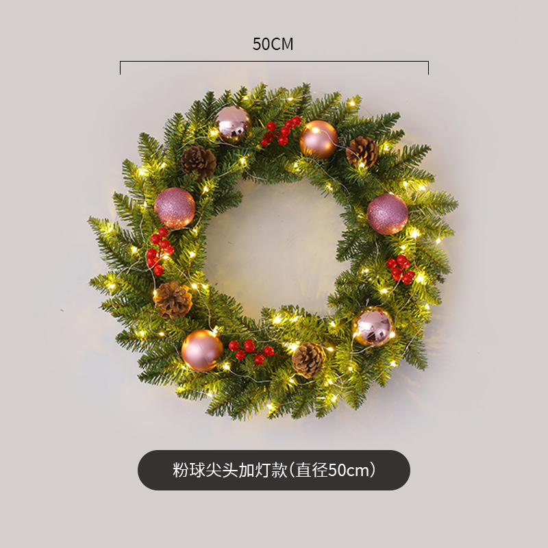 Cabeza puntiaguda bola rosa más tipo lámpara (diámetro 50cm)