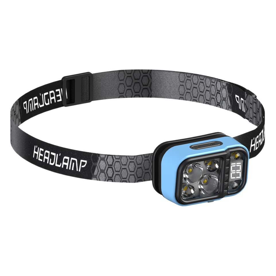 Transfronterizo nuevo faro para correr al aire libre ligero mini fuente de luz múltiple Faro de pesca larga resistencia