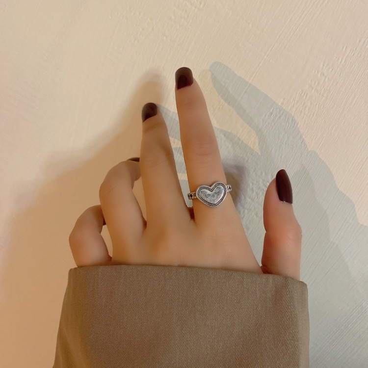 Bague En Alliage En Forme De Coeur De Mode En Gros display picture 10