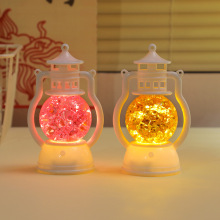 复古小马灯创意LED手提电子煤油灯跨境圣诞节万圣节装饰礼品摆件