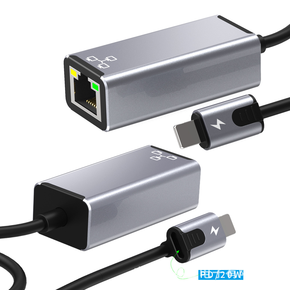 Import and export mobile phone Network port Network cable adapter rj45 Free drive Fast Campus Network Wired usb NIC