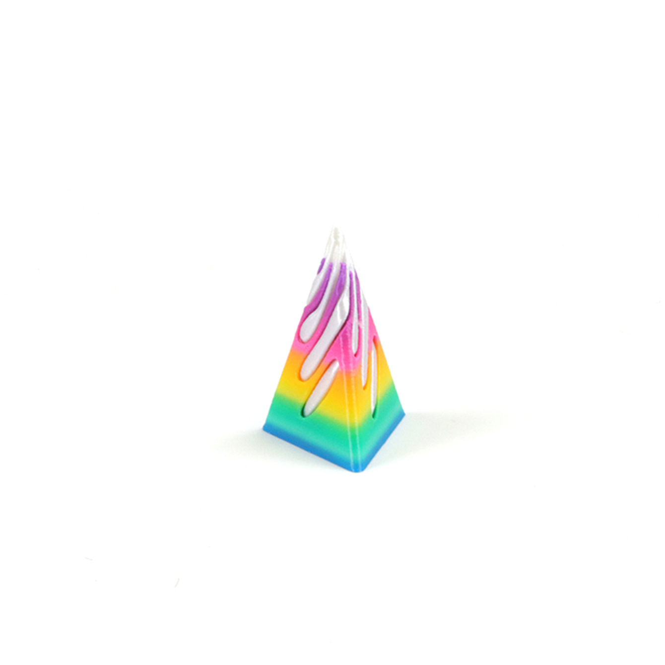 무광 무지개 사탕 + 흰색 (삼각형)