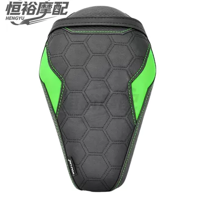 modified front and rear seat pads offer | Motorcycle cushion - rear-seat-cushion-honeycomb-style-green-original-seat-height