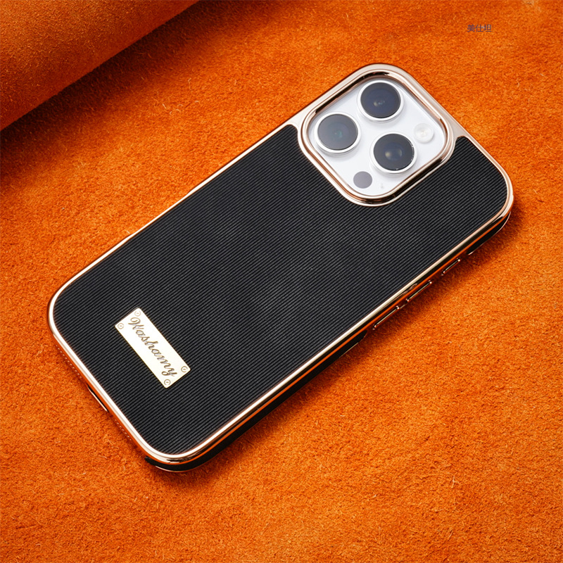 Ốp lưng iPhone 16 Pro Max bao da mạ điện chống rơi, hút từ tính — 【Nhãn kim loại màu đen★Da cừu mạ điện], 【Kim loại màu nâu vàng★Da cừu mạ điện], 【Nhãn kim loại màu nâu đỏ★Da cừu mạ điện], 【Dấu kim loại màu xám voi★Da cừu mạ điện]