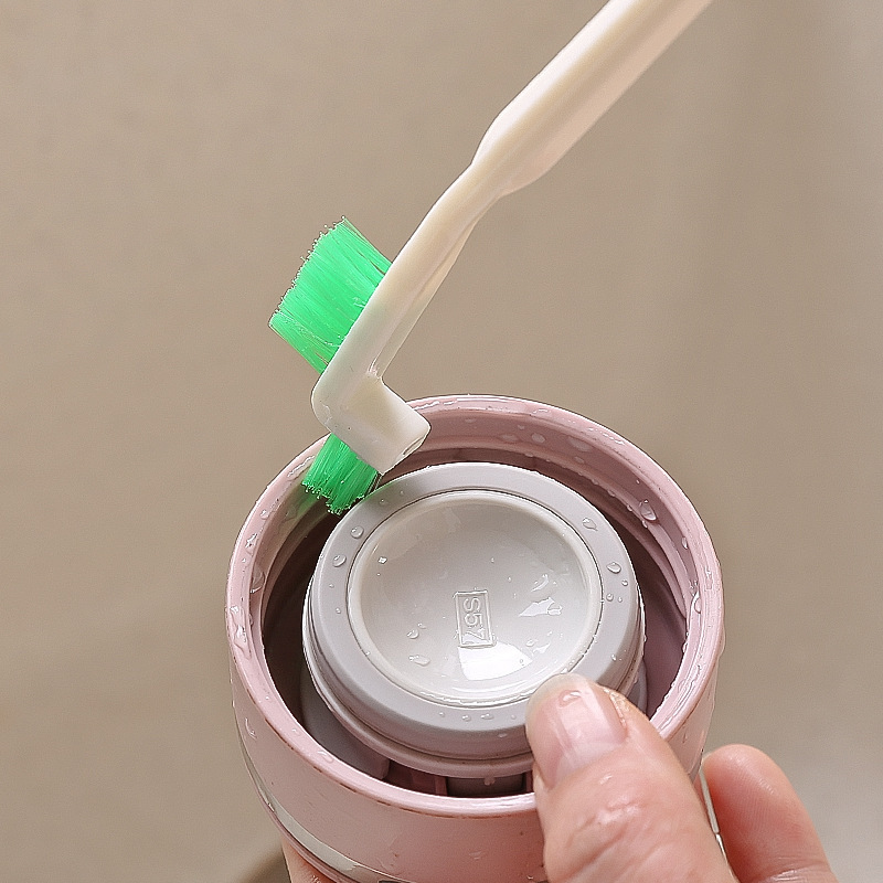 Kitchen cleaning brush thin mouth cup lid gap sponge brush cleaning Cup brush set cleaning stick D2706