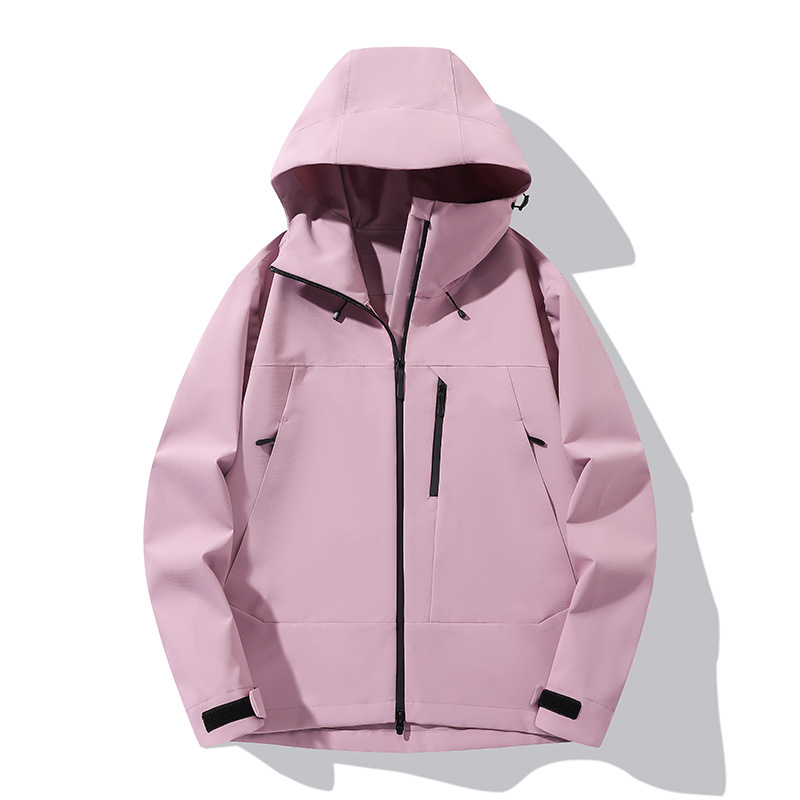 Tiktok Live-Stream Hit Product: Spring and Autumn Single-Layer Softshell Jacket, Unisex, Windproof and Waterproof, Suitable for Hiking and Mountaineering
