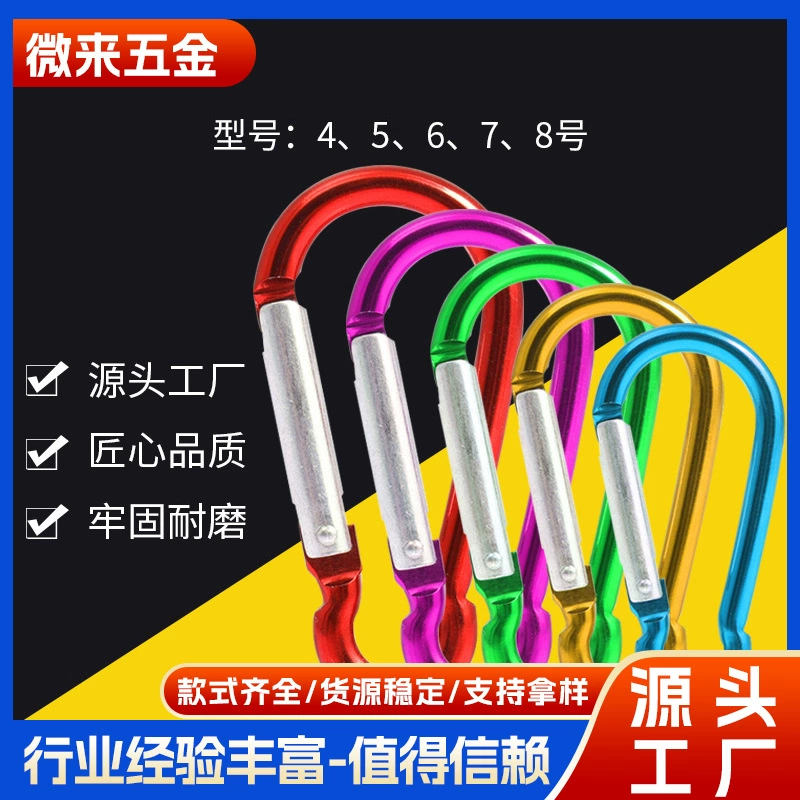 № 5 цветной Многофункциональный Карабин в форме тыквы, быстросъемная пряжка, оптовая продажа, карабин из алюминиевого сплава, альпинистский брелок