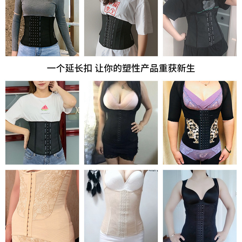 3-Row 11-Clasp Bra Extender, Extended Back Clasp Bra with Bra Straps