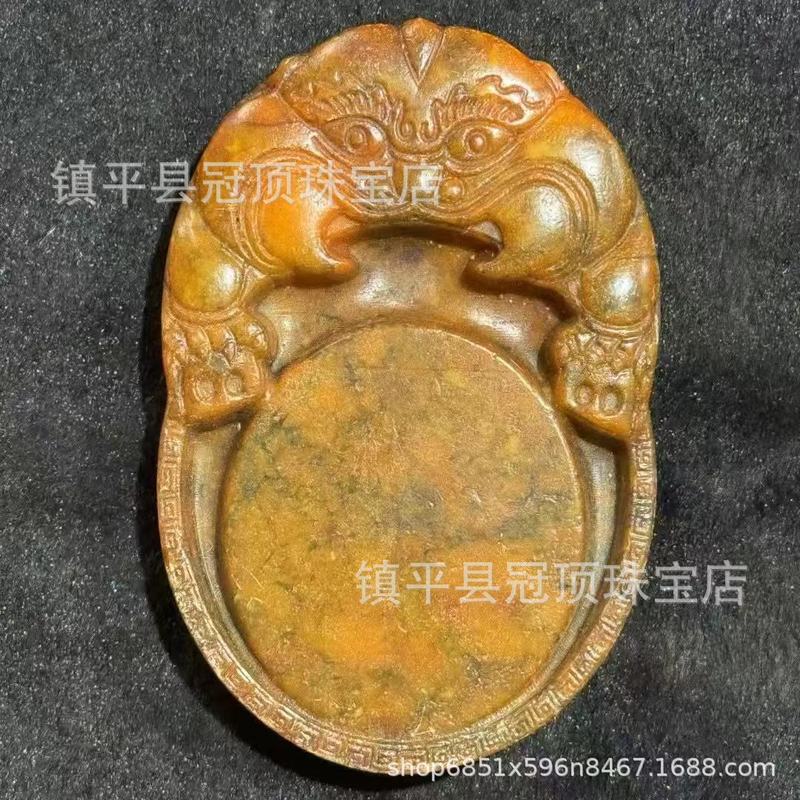 批发高古玉老玉岫玉高仿古董仿古玉器明清战汉岫玉做旧玉佩挂件|undefined