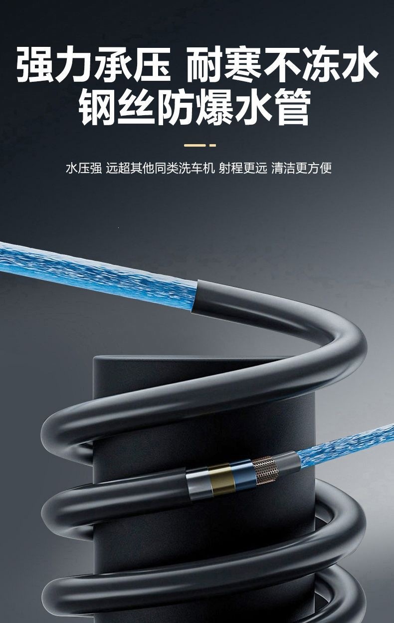 Black Cat Pressure Car Washing Machine Commercial 220V High-Power Water Gun Cleaning Machine for Car Wash Shops and Industrial Farms