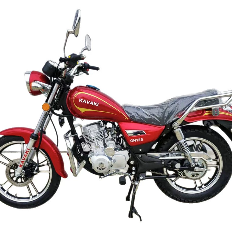 Красный мотоцикл KAVAKI GN125 ретро — превосходное сочетание красоты и мощности на первый взгляд