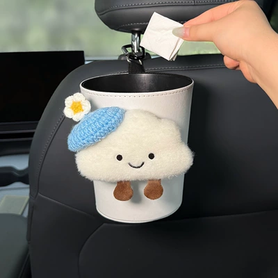 Car tissue box/set, trash bin 2-in-1, hanging bag