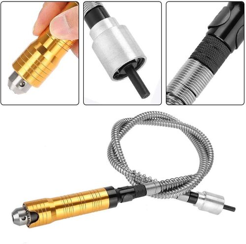 Multifunctional electric drill, electric grinder, flexible shaft, rubber handle, stainless steel flexible shaft extension tube