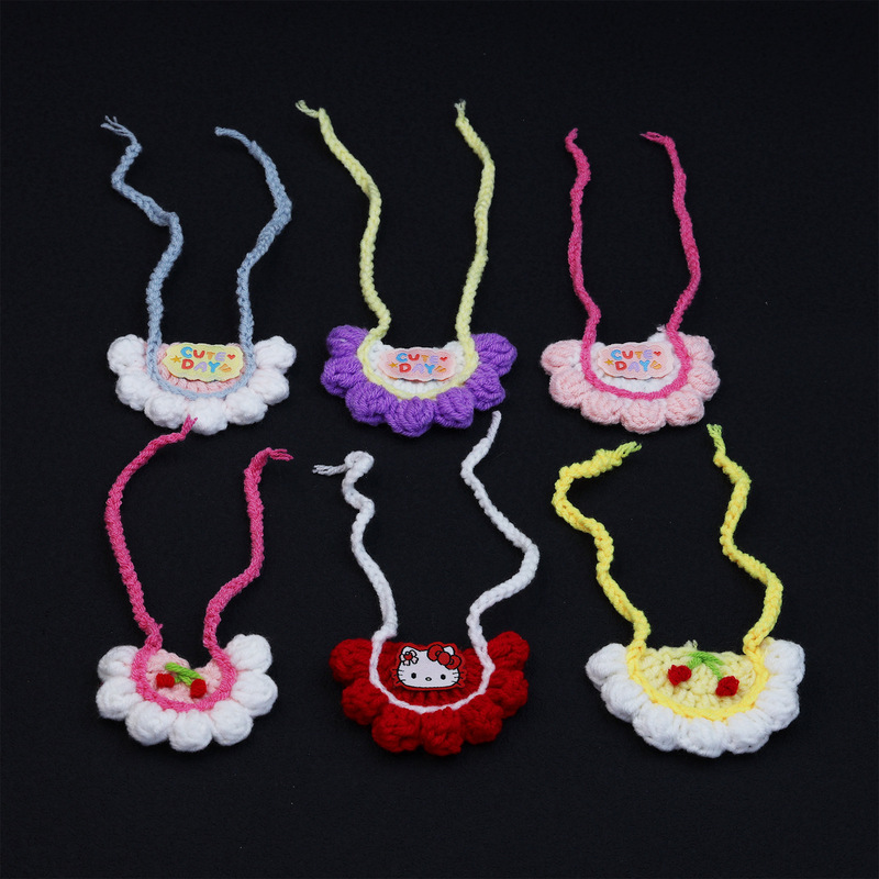 Handmade Crochet Doll Bib 10cm Saliva Towel Doll Clothes 13cm Self-Deprecating Bear Kt Doll Accessories Doll Clothes Handmade Crochet Doll Bib 10cm Saliva Towel Doll Clothes 13cm Self-Deprecating Bear Kt Doll Accessories Doll Clothes