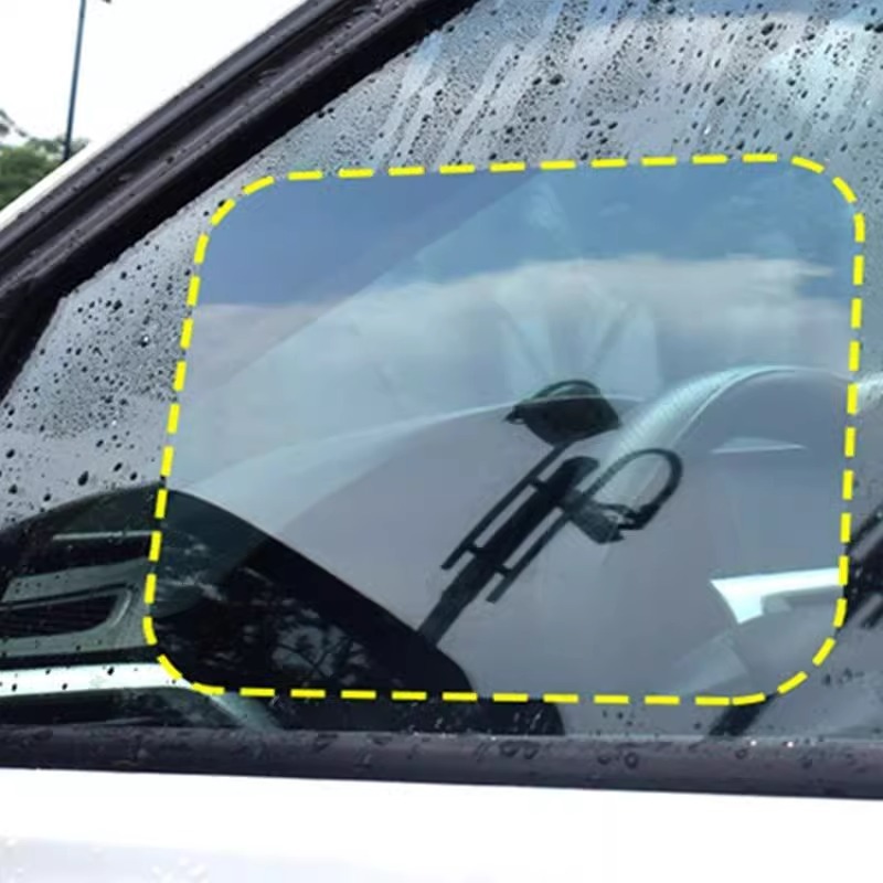 車のバックミラーの防雨膜防霧膜防反射鏡防雨膜ミラーガラス防水防霧用品|undefined