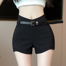 2023夏装新款韩国甜美高腰小个子休闲短裤女热裤修身显瘦阔腿裤子