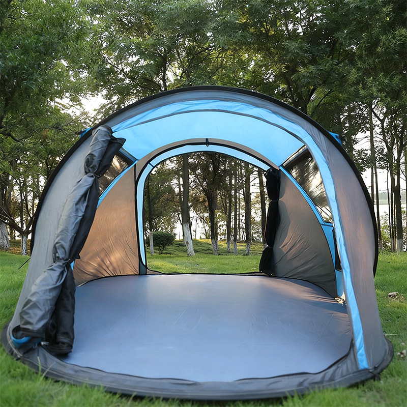 Manufacturer's Outdoor Tent for 5 People, Large Size, No Installation Required, Foldable, Fully Automatic, Hand-Pull Tent for Outdoor Camping, Waterproof and Sun Protection