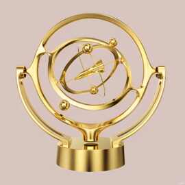 新款地球永动仪 桌面模型旋转磁性摇摆器天体仪轨道摆件usb装饰品