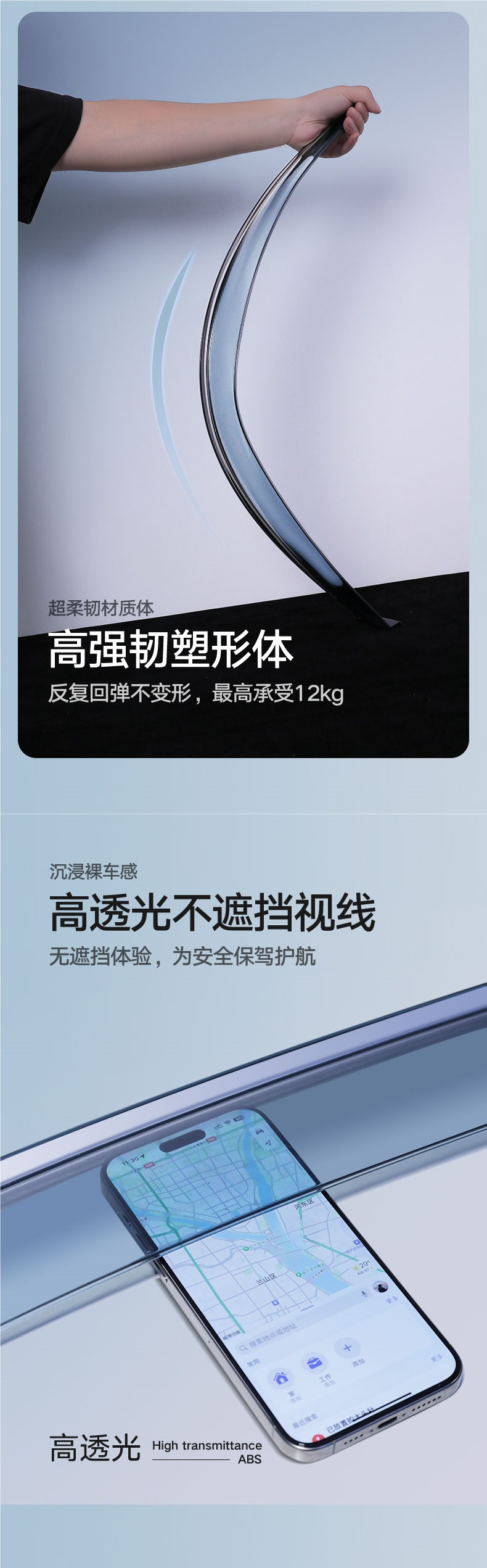 2024 Frontlander Window Visor Rain Guard Car Accessories